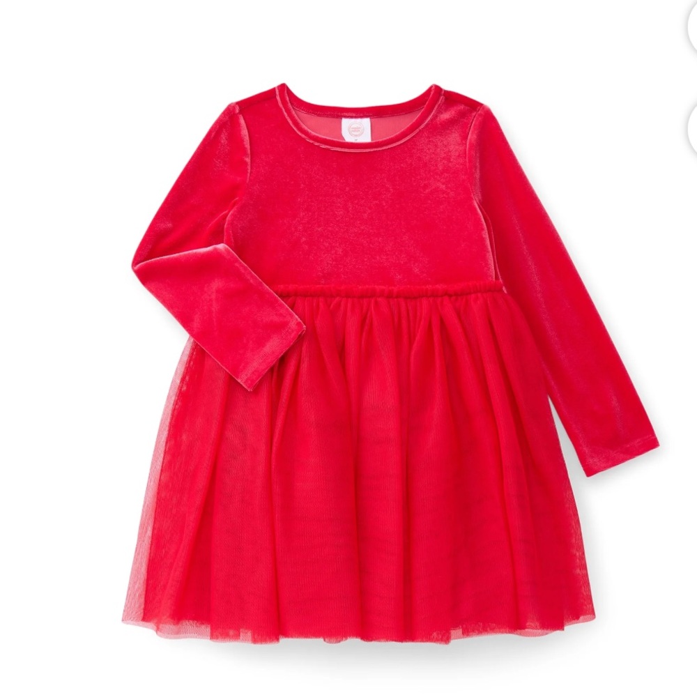 ✨Toddler Girl’s Velour Tutu Dress Long 
     Sleeves ✨